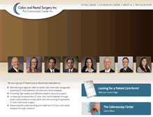 Tablet Screenshot of colonrectalsurgeons.com